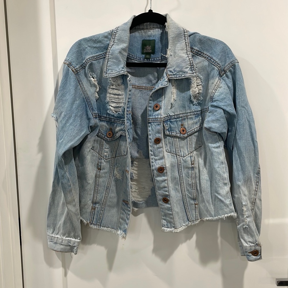 Distressed Denim Jacket